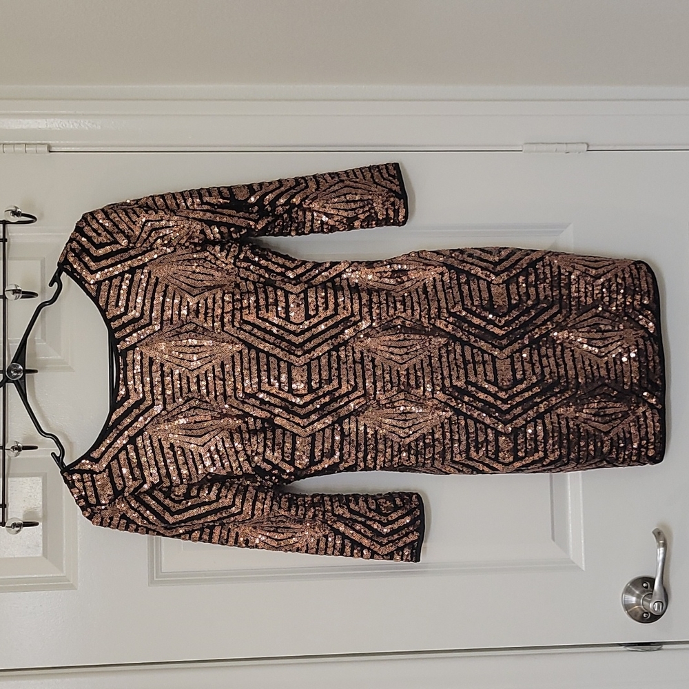 Windsor brown sequin dress